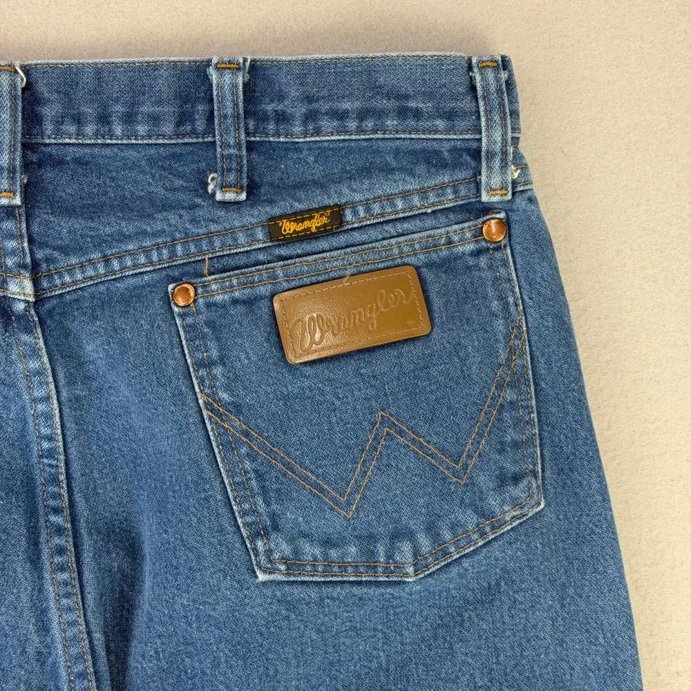 Wrangler Jeans 13MWZ Cowboy Cut Mens 36x32 Blue Denim‎ Western Rodeo Retro Work